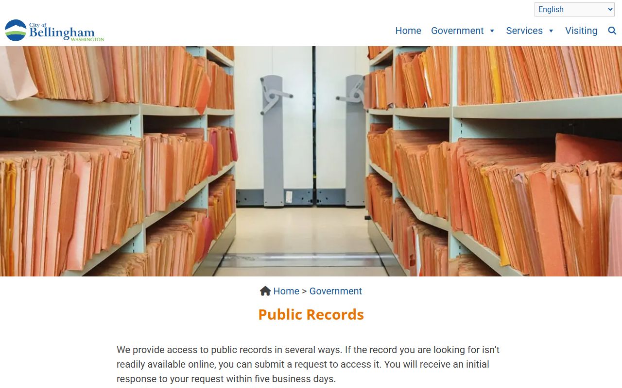 Bellingham Released Inmates public records