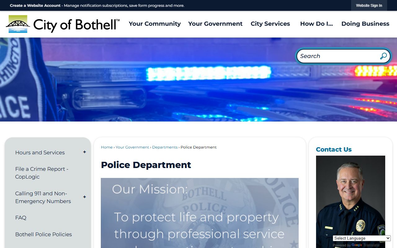 Bothell Released Inmates police department