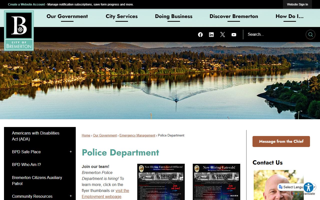 Bremerton Released Inmates police department