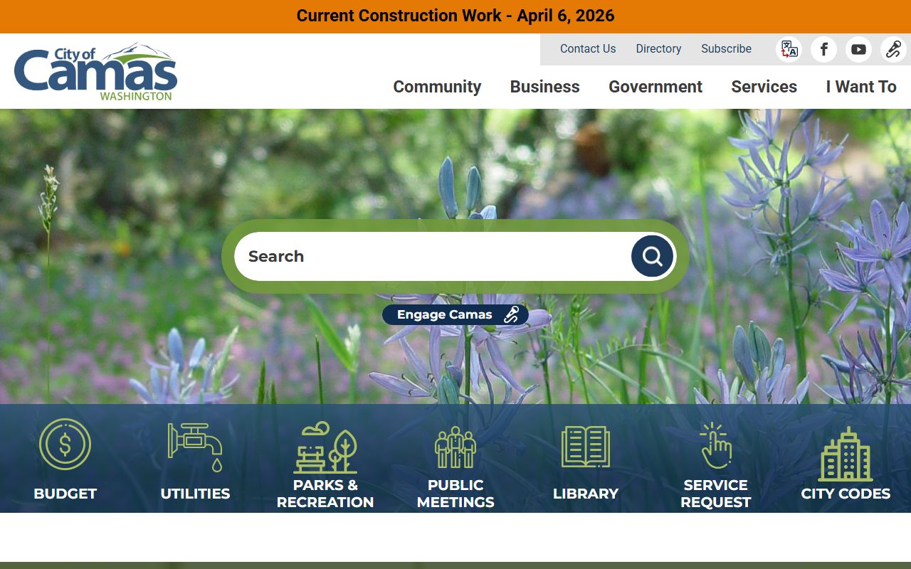 Camas Released Inmates city official website