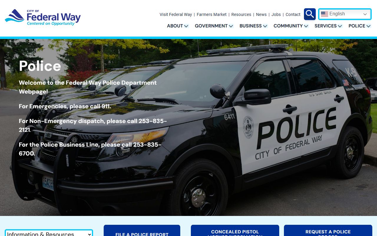 Federal Way Released Inmates police department