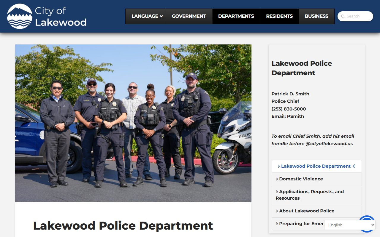Lakewood Released Inmates police department