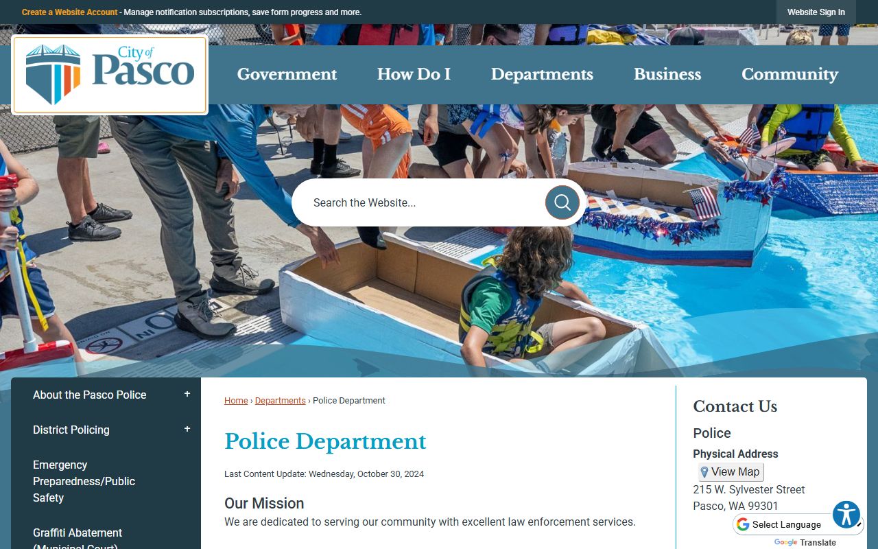 Pasco Released Inmates police department