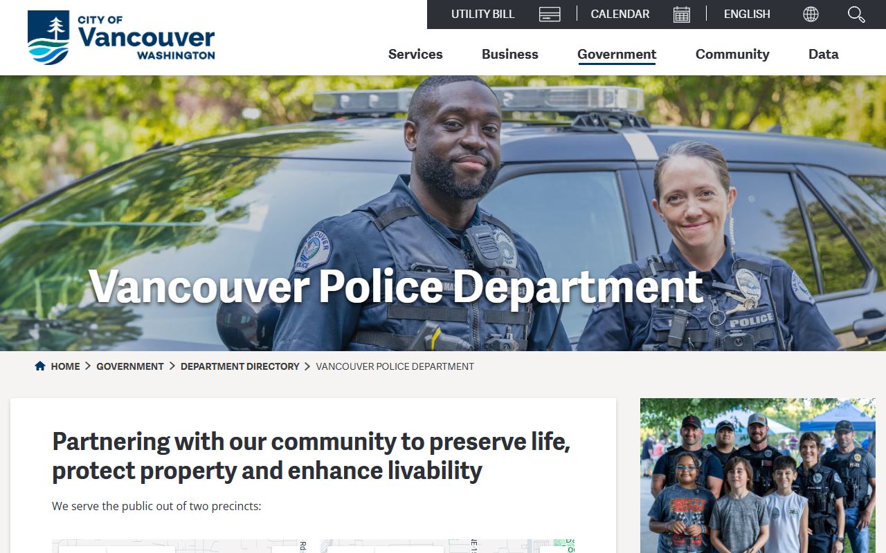 Vancouver Released Inmates police department
