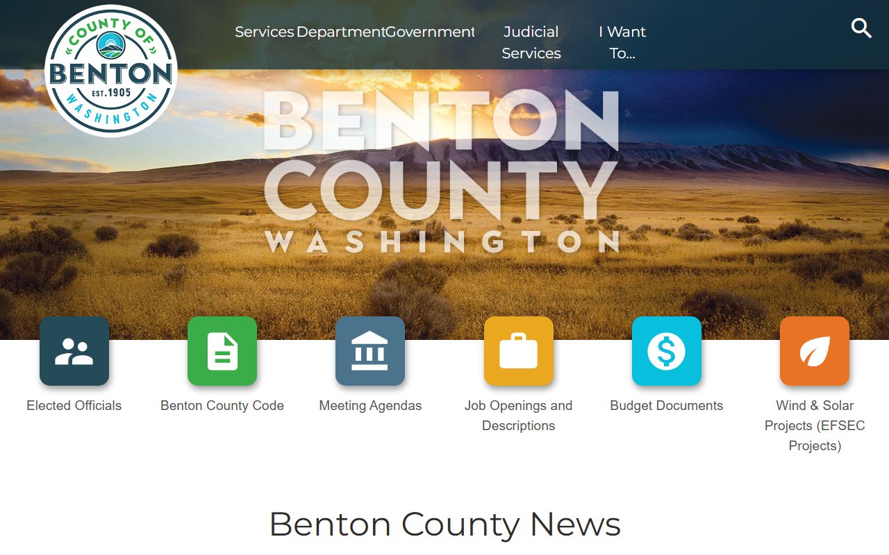 Benton County Released Inmates county official website