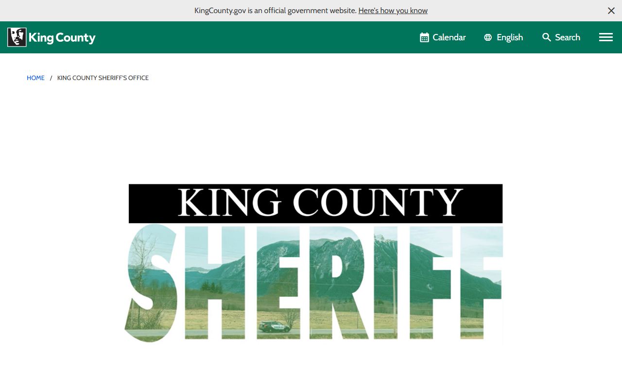 King County Released Inmates sheriff page
