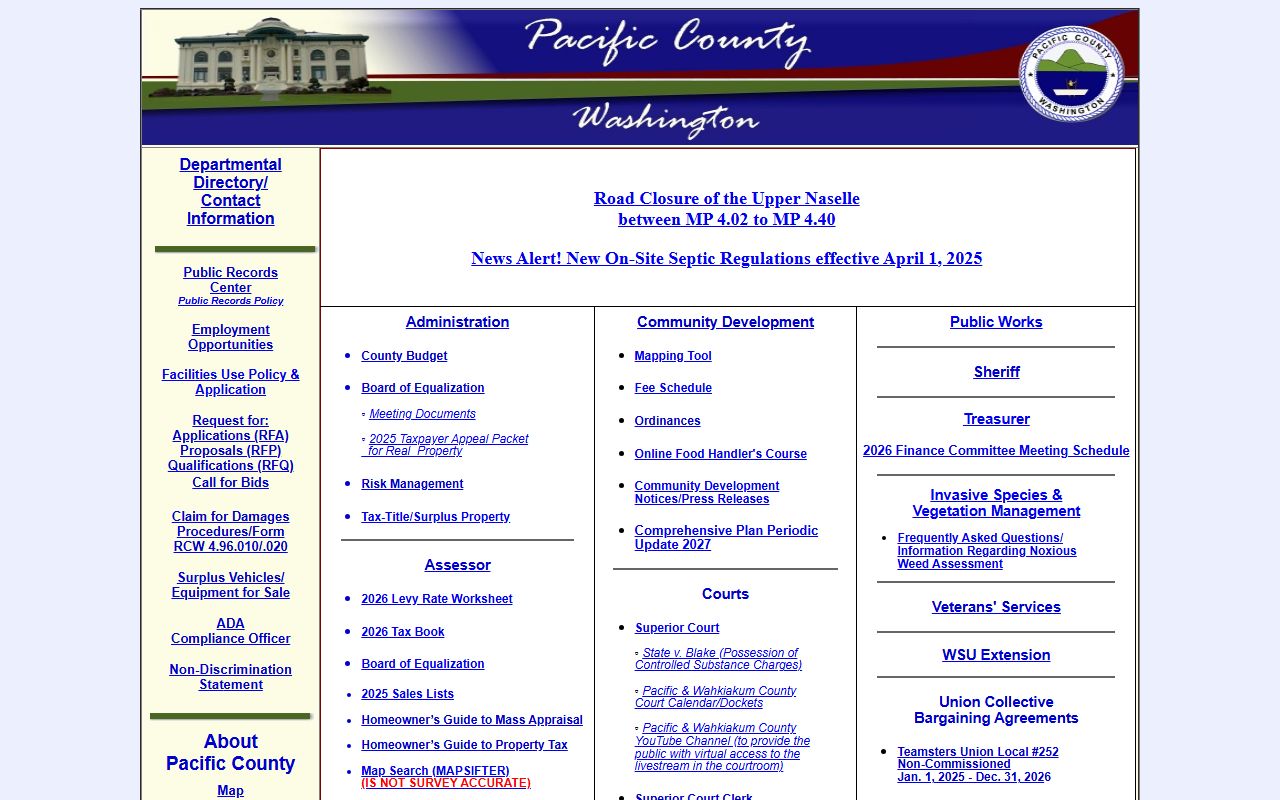 Pacific County Released Inmates county official website