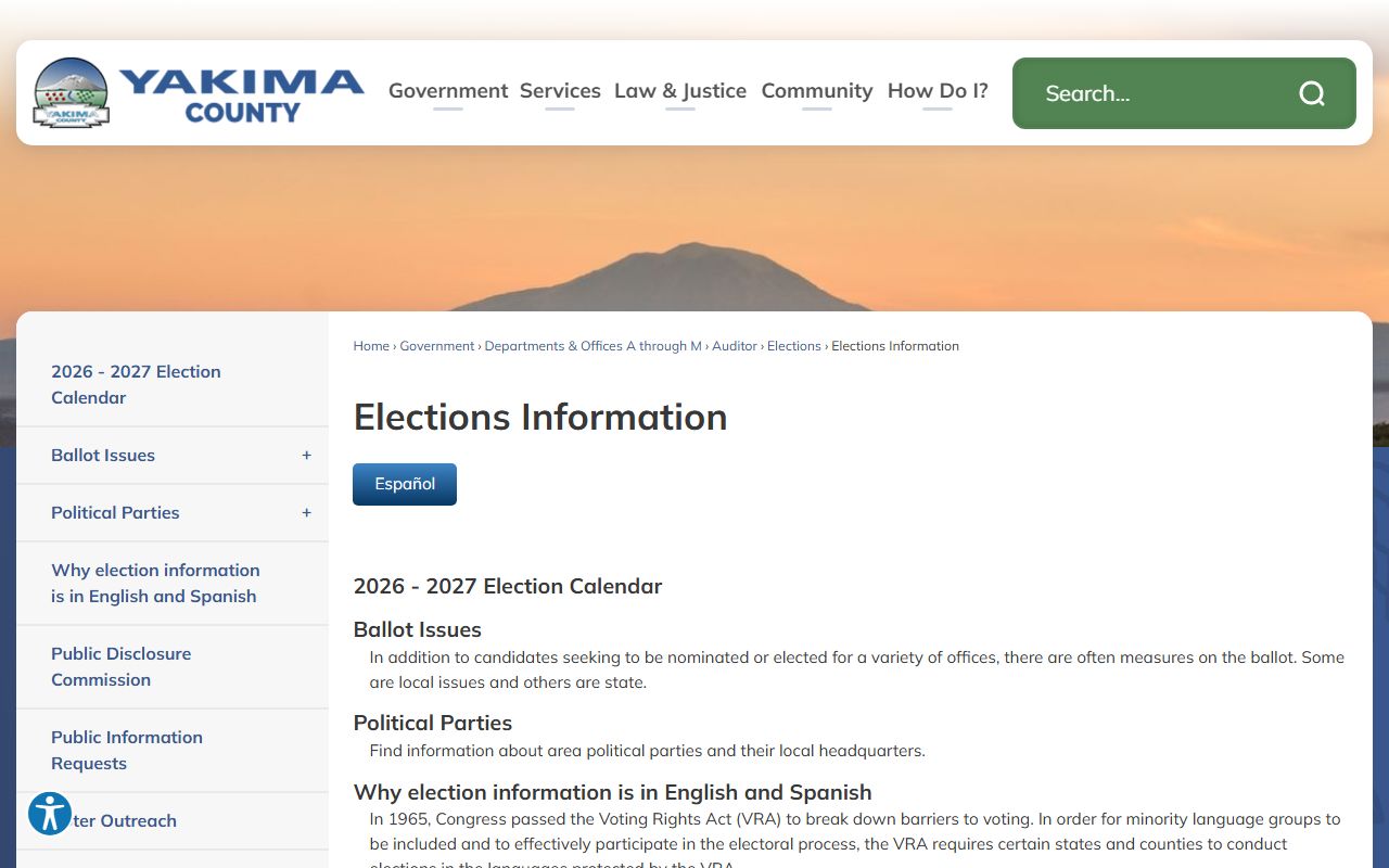 Yakima County Released Inmates corrections page